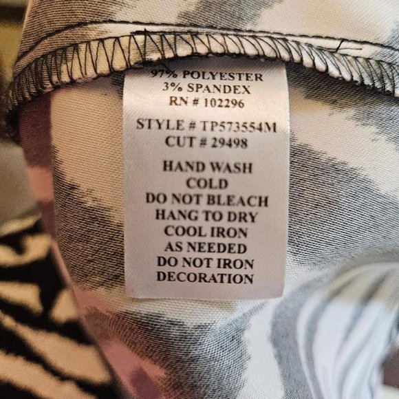 Connected apparel- Womens Black and White Zebra Pint Sheath Dress size 6 - Picture 6 of 7